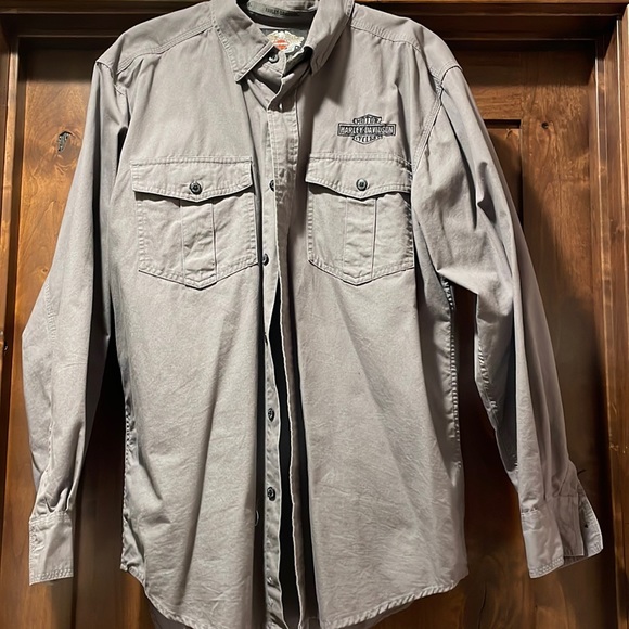 Harley-Davidson long sleeve button up - Picture 1 of 4